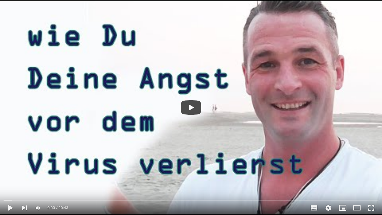 In diesem Video erfährst Du, wie Du Deine Angst vor dem Virus verlierst!